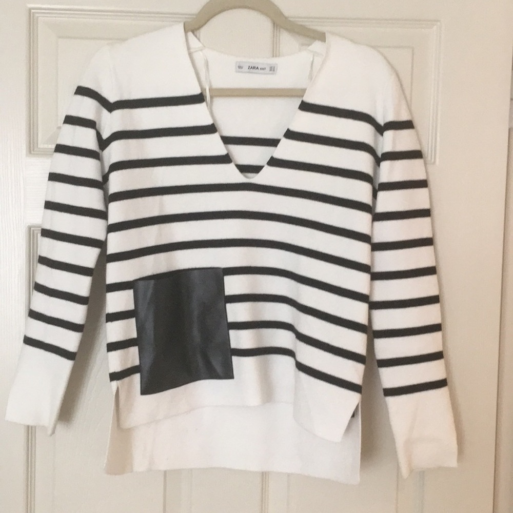 Black & White Striped Sweater